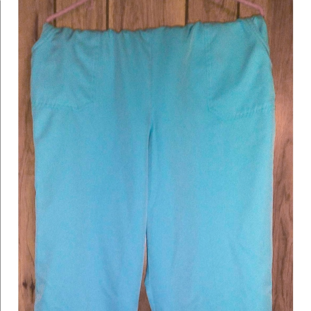 💕HP💕 Alfred Dunner Sky Blue Capris Size 14
